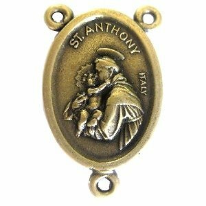 St. Anthony of Padua and St. Francis – Bronze center (2.2×1.6 cm-0.86×0.6″)