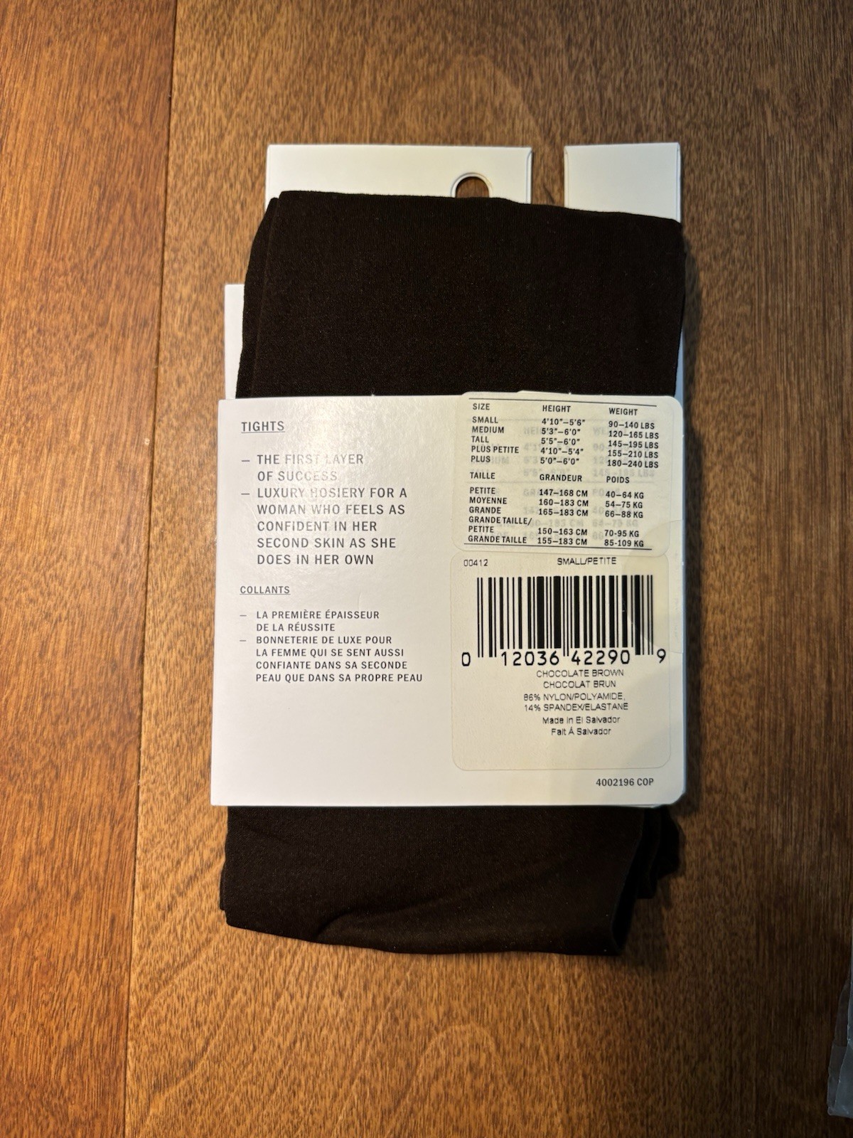 DKNY Women’s Opaque Coverage Tight Control Top, Chocolate Brown, Small