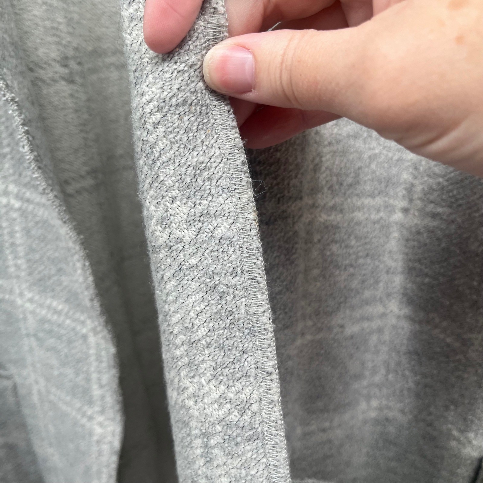 Eileen Fisher Plaid Wool Blend Oversized Jacket Cardigan Womens SMALL DARK PEARL