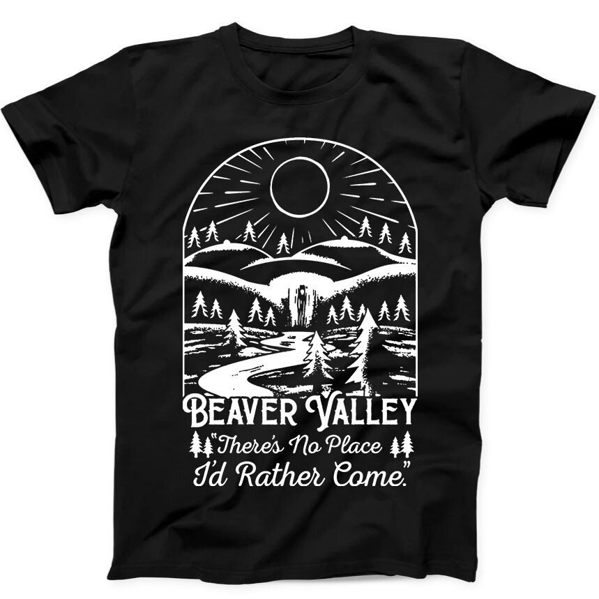 Beaver Valley Boobs There’s No Sex Rude Offensive Funny Gift Black T Shirt 161