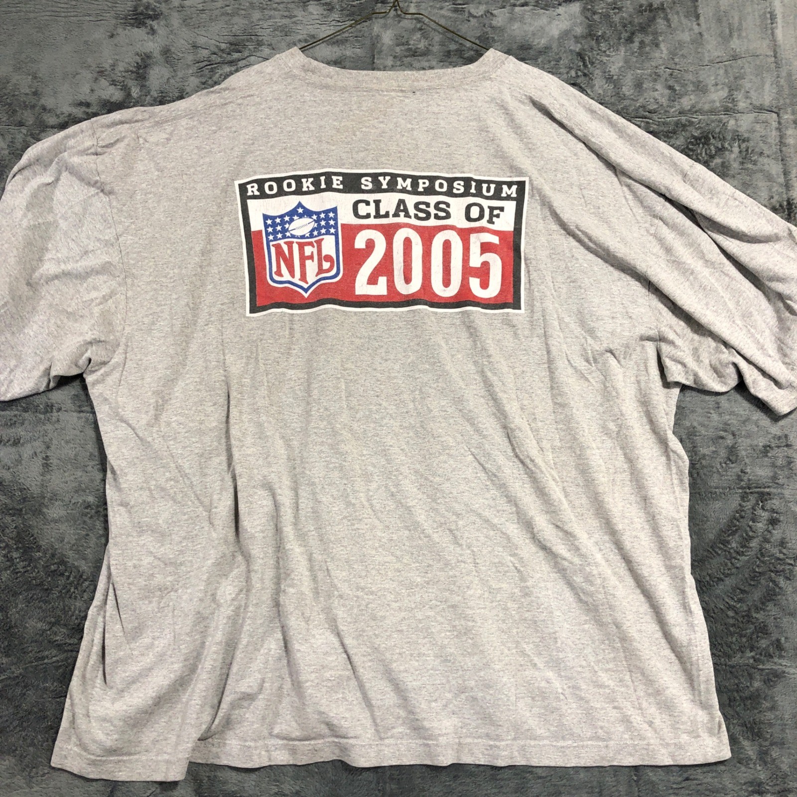 Reebok NFL Rookie Symposium Class of 2005 T-Shirt Mens 3XL Gray Good Condition