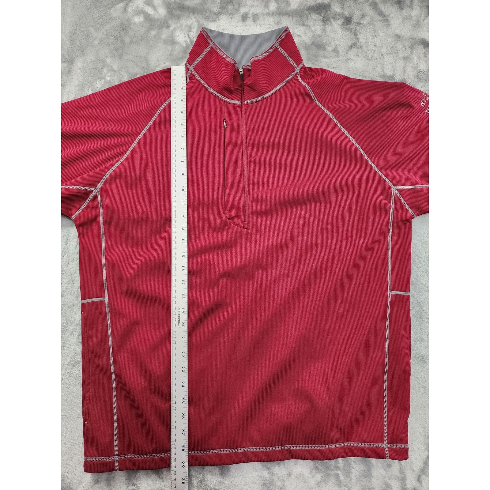 Antigua Pullover Half Zip Jacket Size L Red Trailhead Golf Desert Dry Xtra-Lite