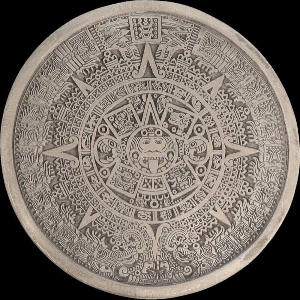 Mayan Aztec Mexican Mexico Sun God Warrior Face Hippie 1970s Vintage Belt Buckle
