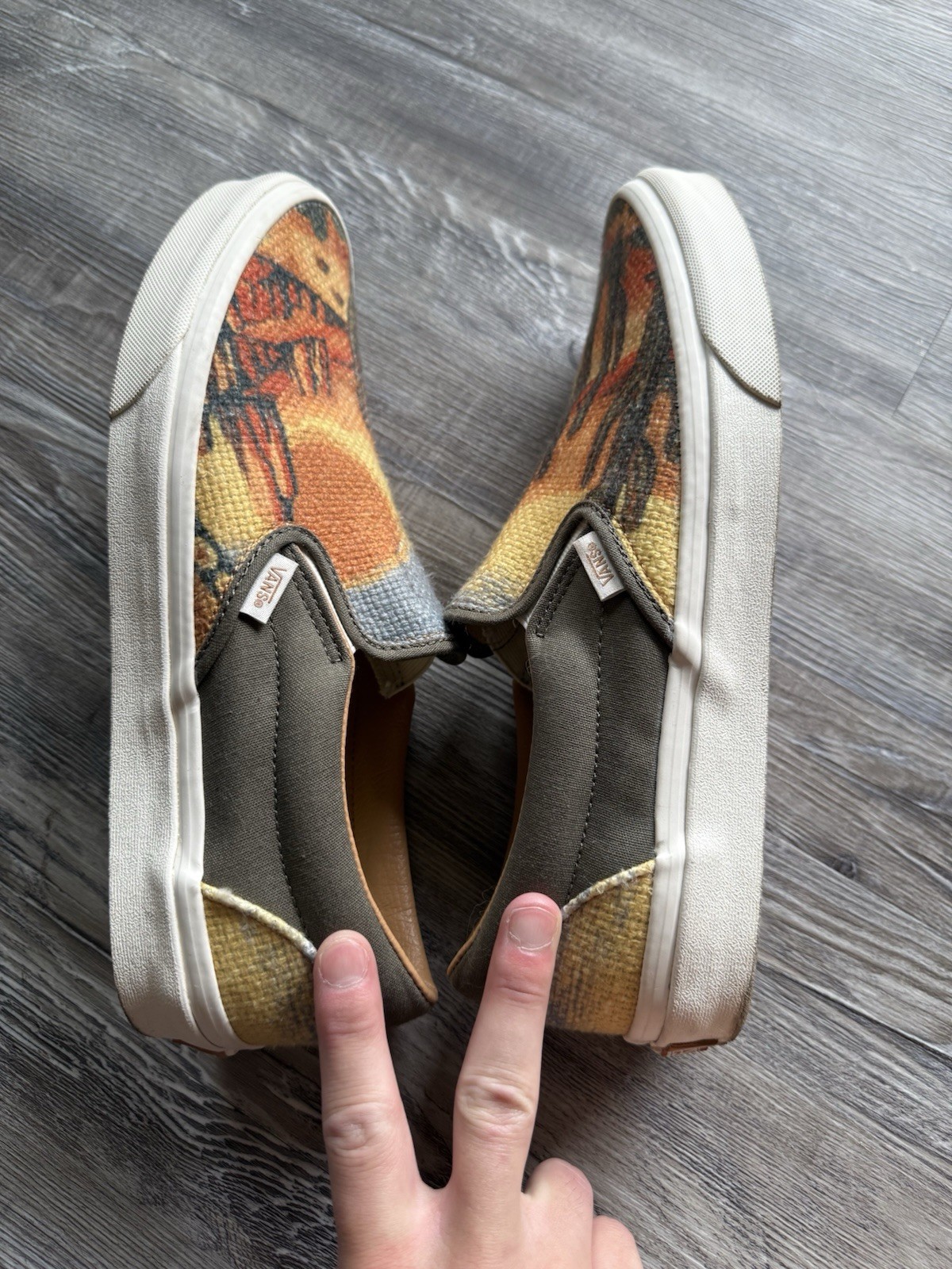 Vans Cactus Desert Tapestry Slip On Shoes Men’s Size 11