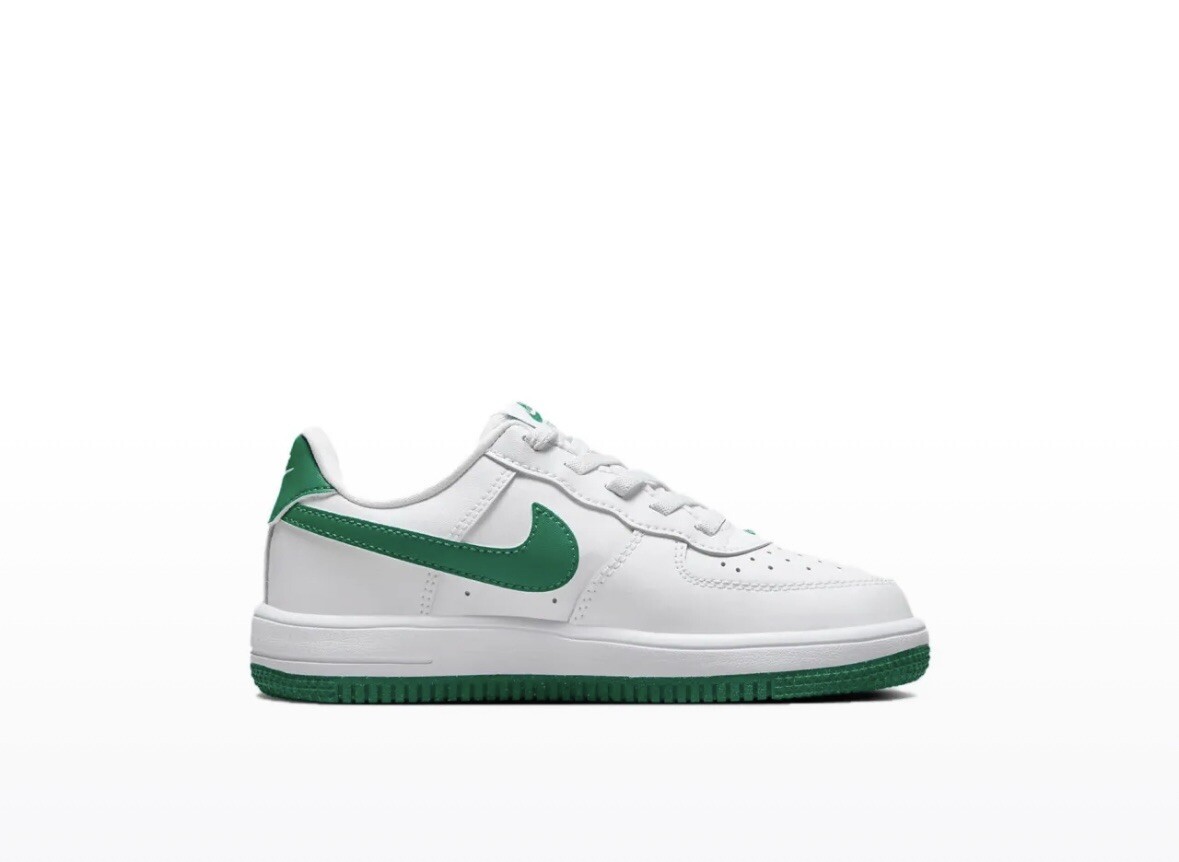 NIKE Air Force 1 Low EasyOn White Malachite Green FN0237-103 Shoe Sneaker Kids