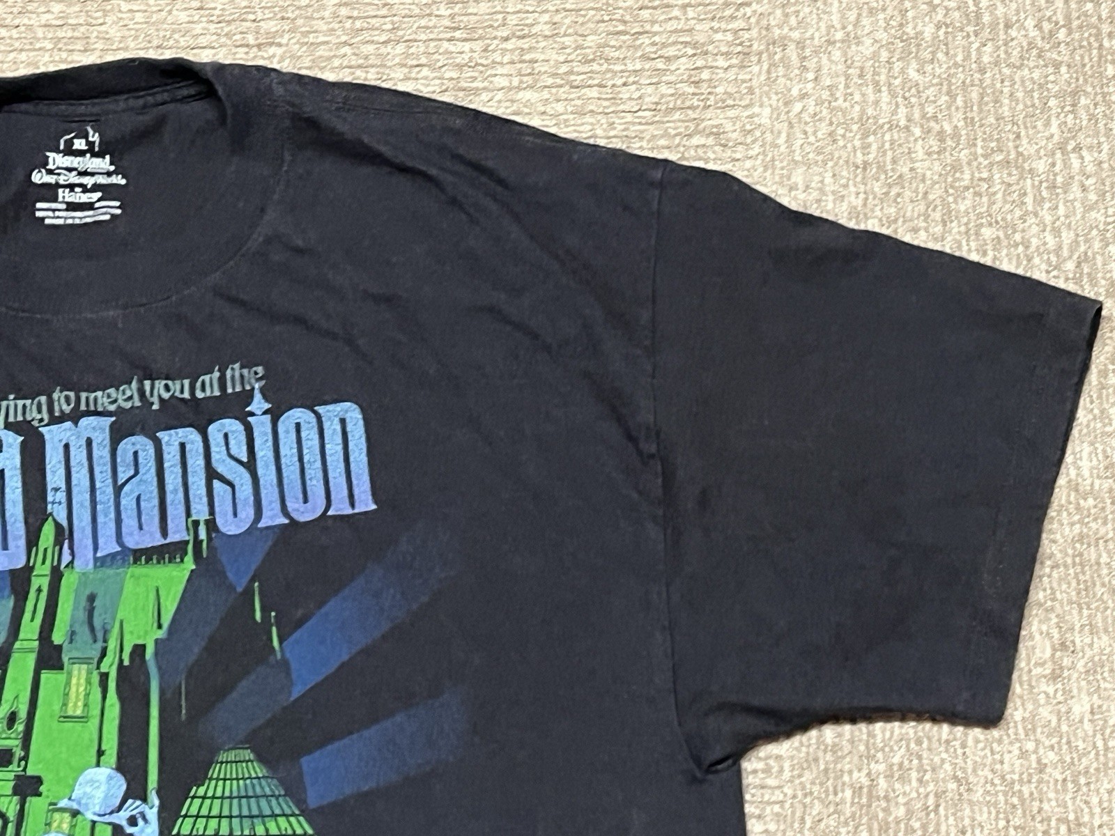 Disney Haunted Mansion Liberty Square Shirt Hanes Disneyland World Halloween XL