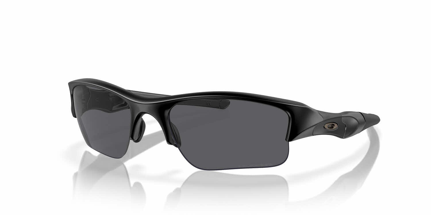 Oakley 11-435 SI Flak Jacket XLJ Sunglasses Matte Black Grey Polarized Lens