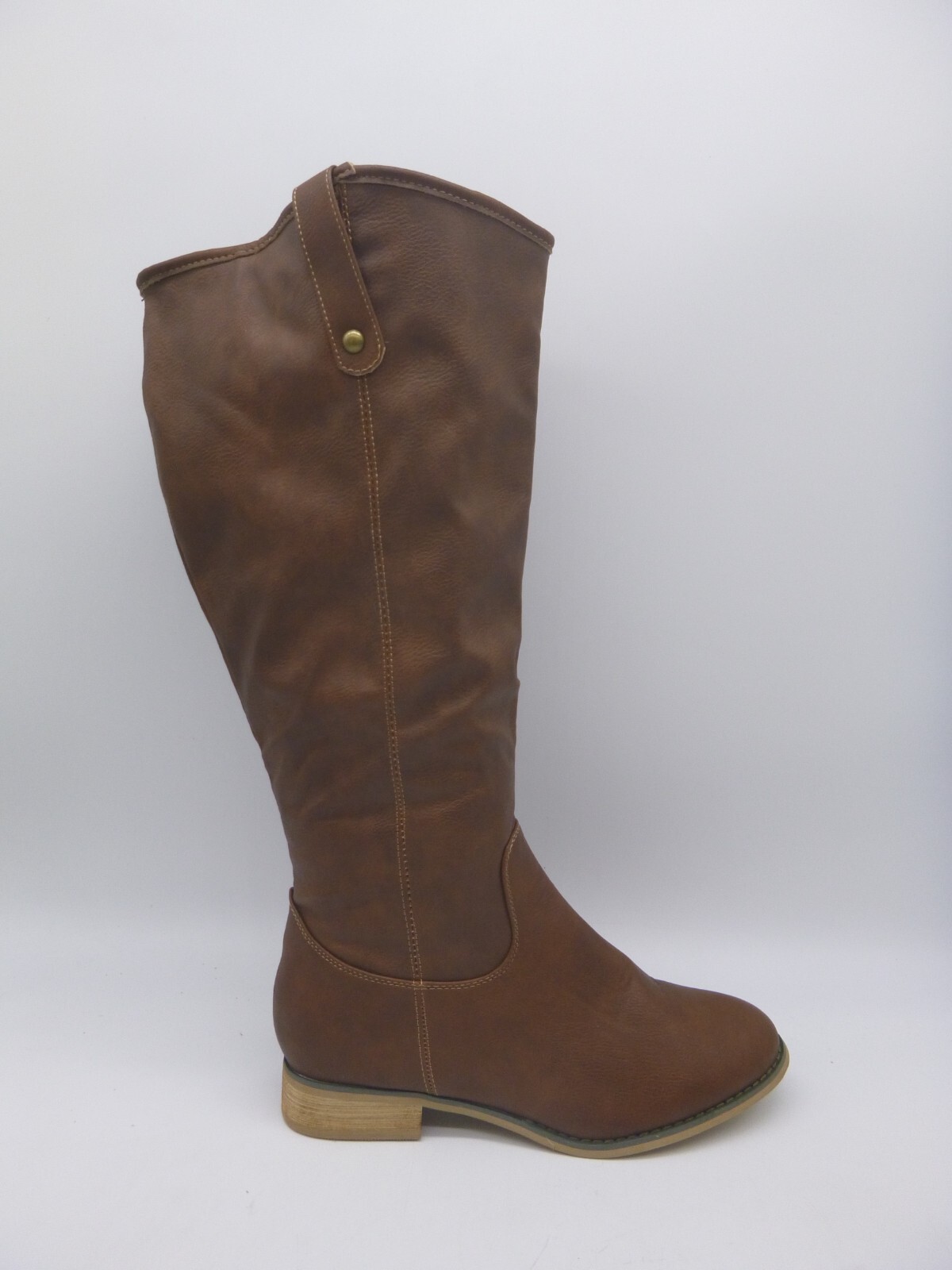 JG Brown PU Synthetic Knee Boots Size 10 M