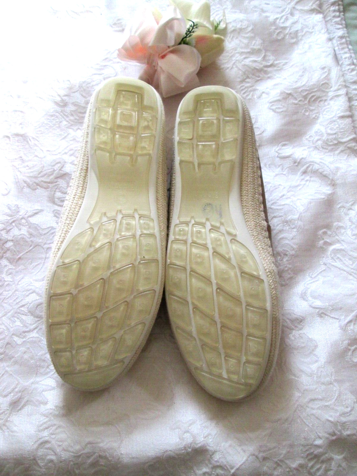 BLONDO WATERPROOF LEATHER SUEDE 7M LT TAN ESPADRILLE FLAT SHOES SEALED SEAMS NEW