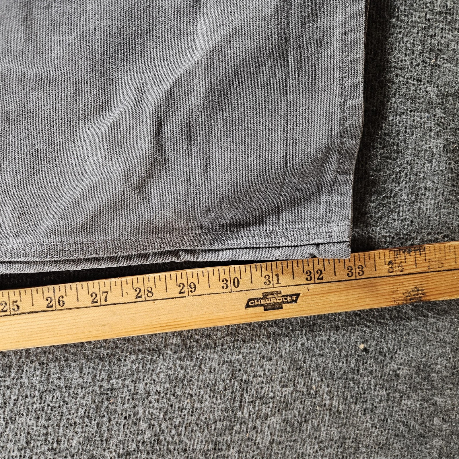 Carhartt Pants Mens 36×34 Gray Canvas Double Knee Carpenter B01 GVL Made USA