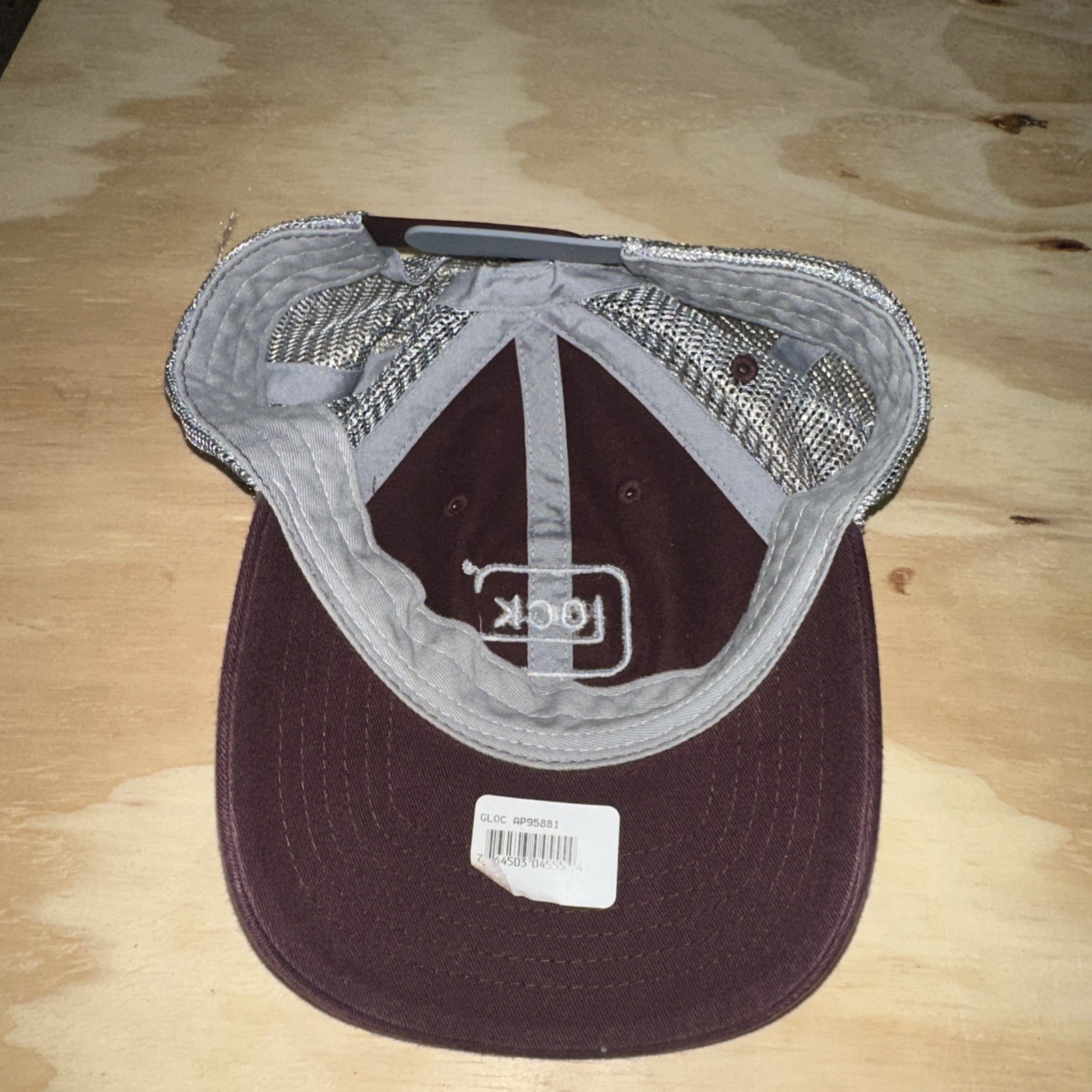 Glock Mesh Hat Adjustable Snapback, maroon