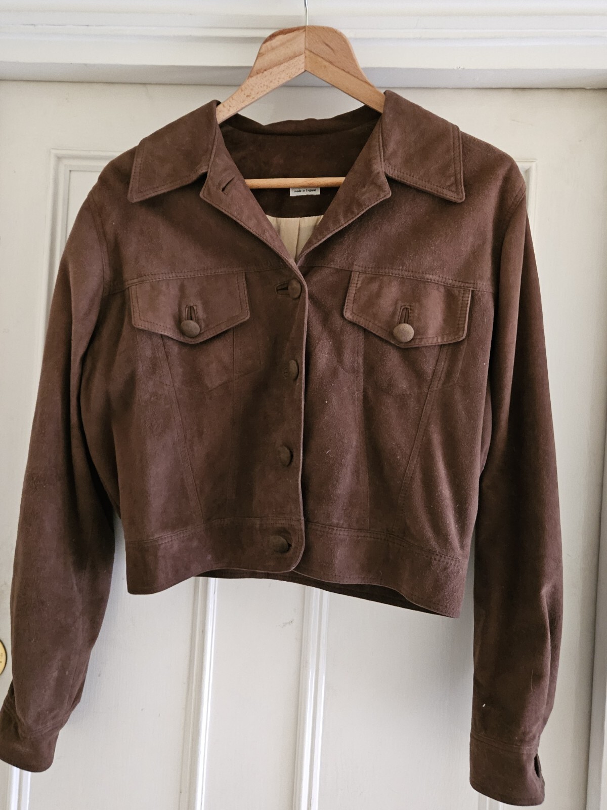 Soft Suede Cropped Jacket by Joseph – S