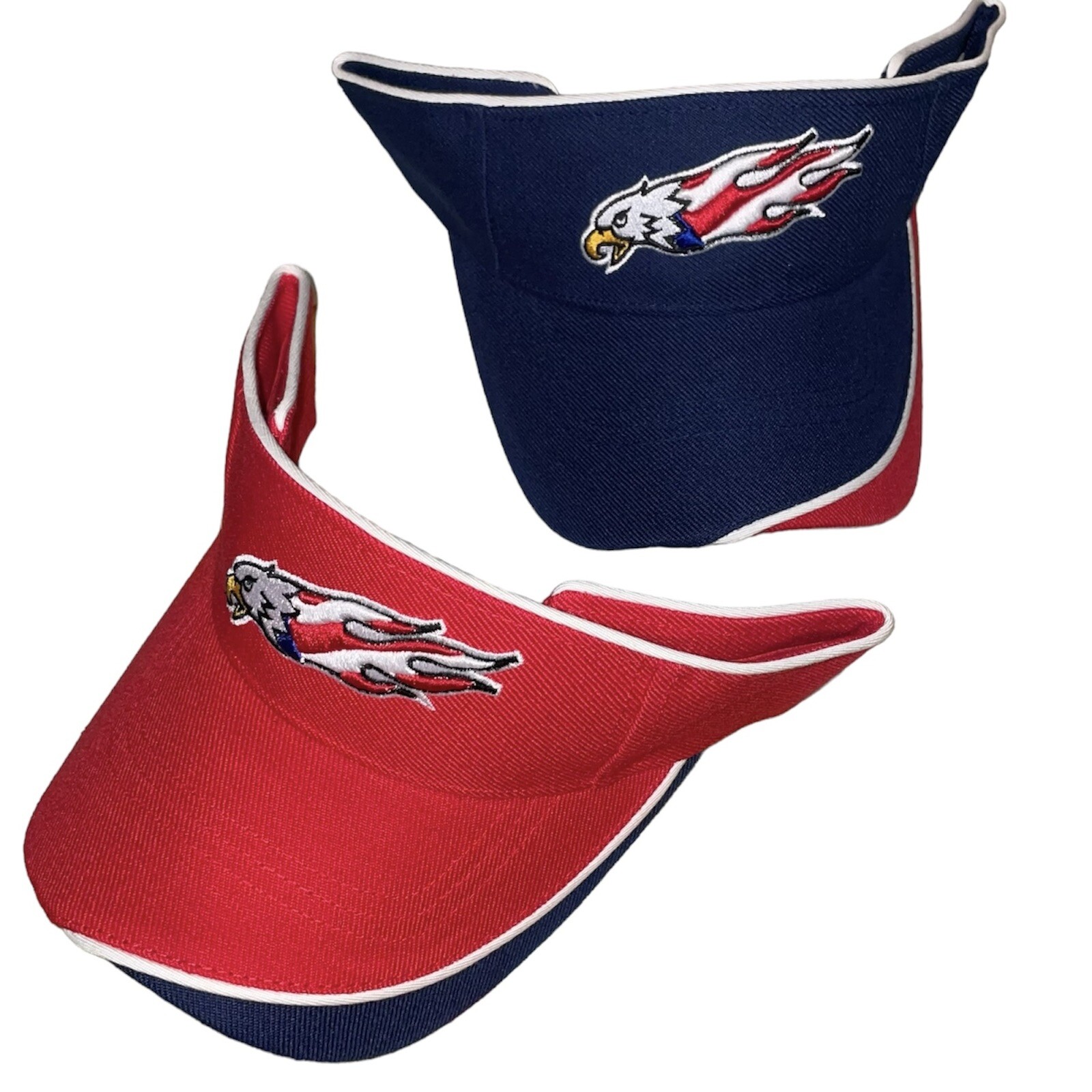 Visor USA Fourth Of July America Patriotic Acrylic Wool Red one Size Unisex