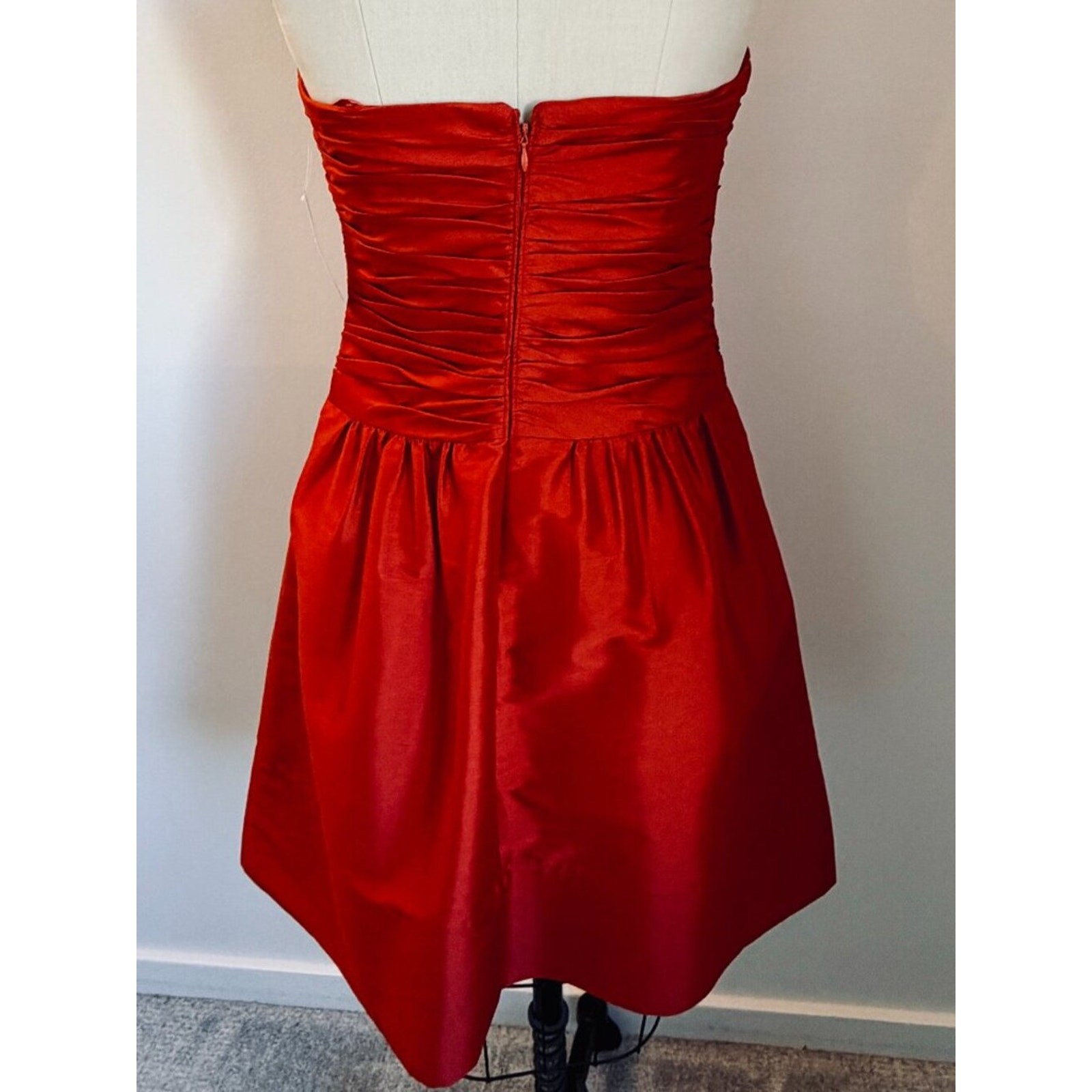 Liliana Sweetheart Neckline Royalcore Fit & Flare Mini Dress Red- 4