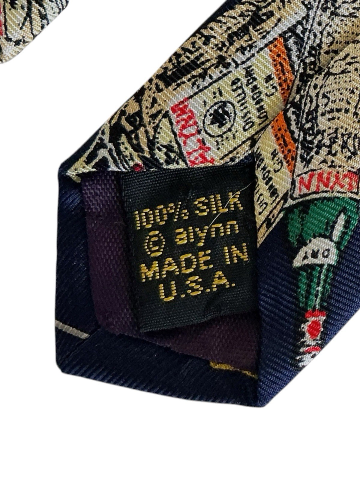 Museum Artifacts Silk Tie Early Space Missions Badges NASA Multicolor Necktie