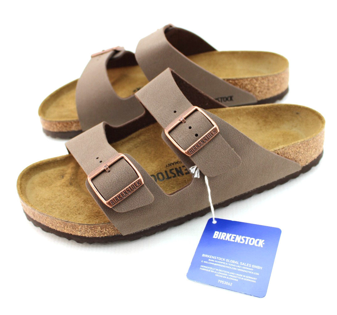 New BIRKENSTOCK Arizona Men’s 9 / 42 Regular Mocca Nubuck Birko-Flor Sandals