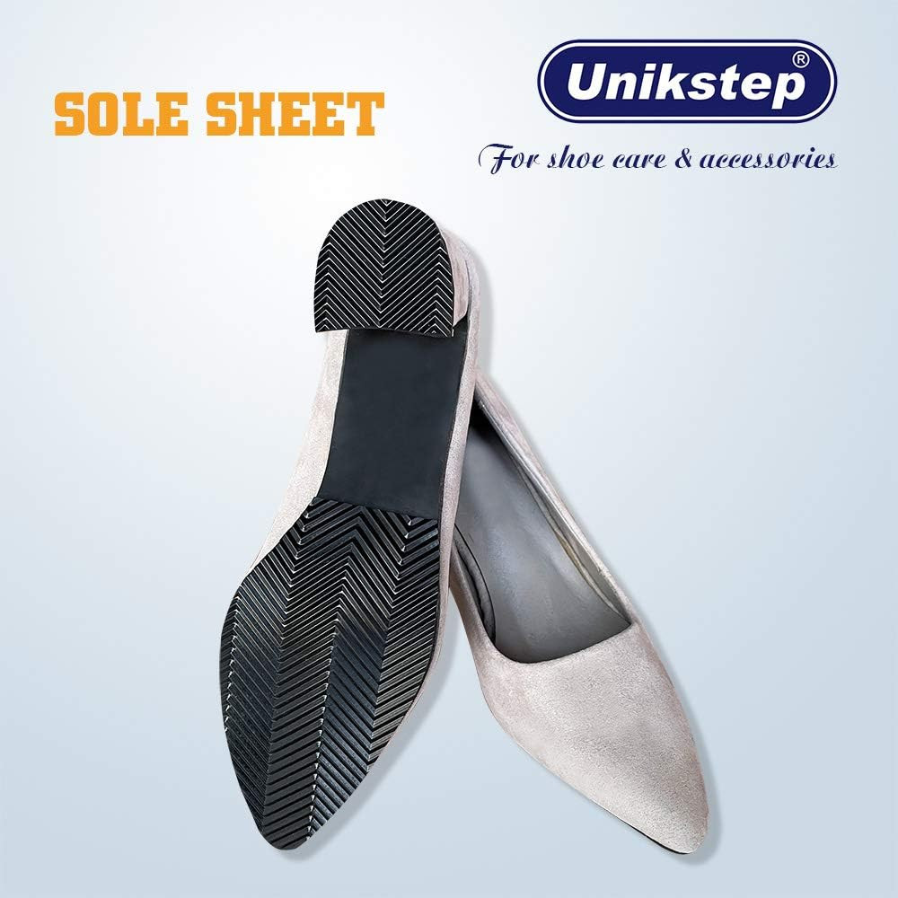 2 Pairs Shoe Sole Repair Rubber Sheets, Shoe Bottom Outer Front Sole and Heel…