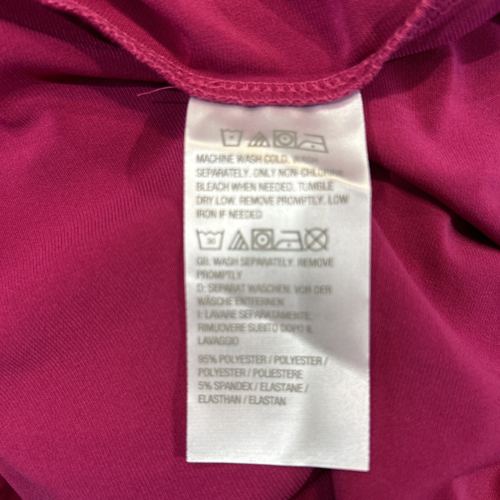 Susan Graver 1XL Petite Modern Essential Liquid Knit Tunic Blouse Raspberry Pink
