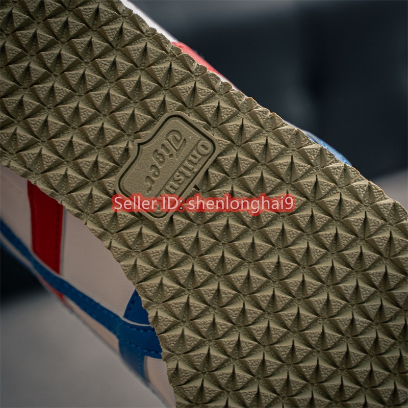 2026 Onitsuka Tiger MEXICO 66 White Blue Red DL408-0146 for Mens Womens