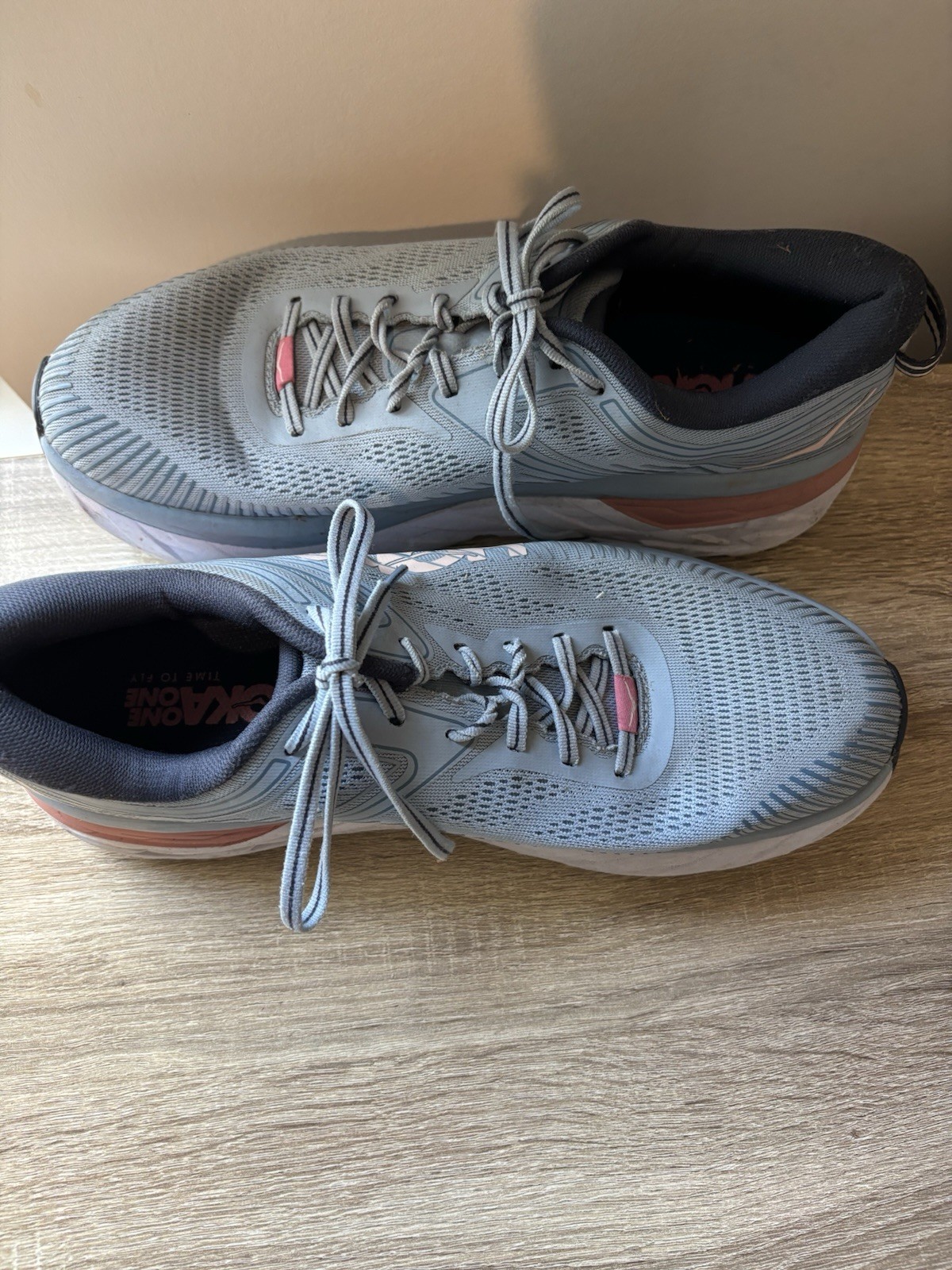 Hoka One One Bondi 7 Women’s Sneakers Shoes Size 12 1110519 BFOB Blue
