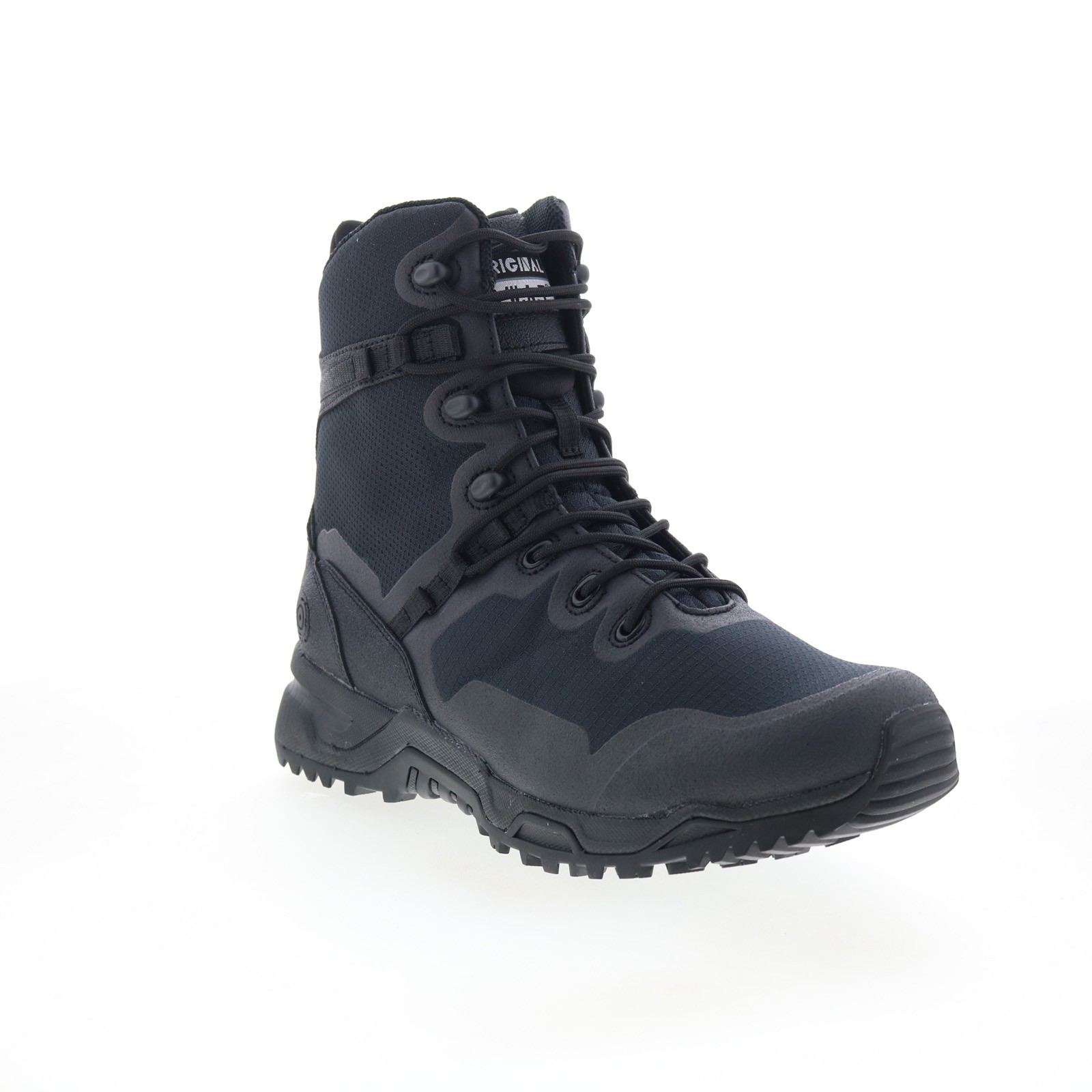 Original Swat Alpha Fury 8″ Side-Zip EN 177501 Mens Black Wide Tactical Boots