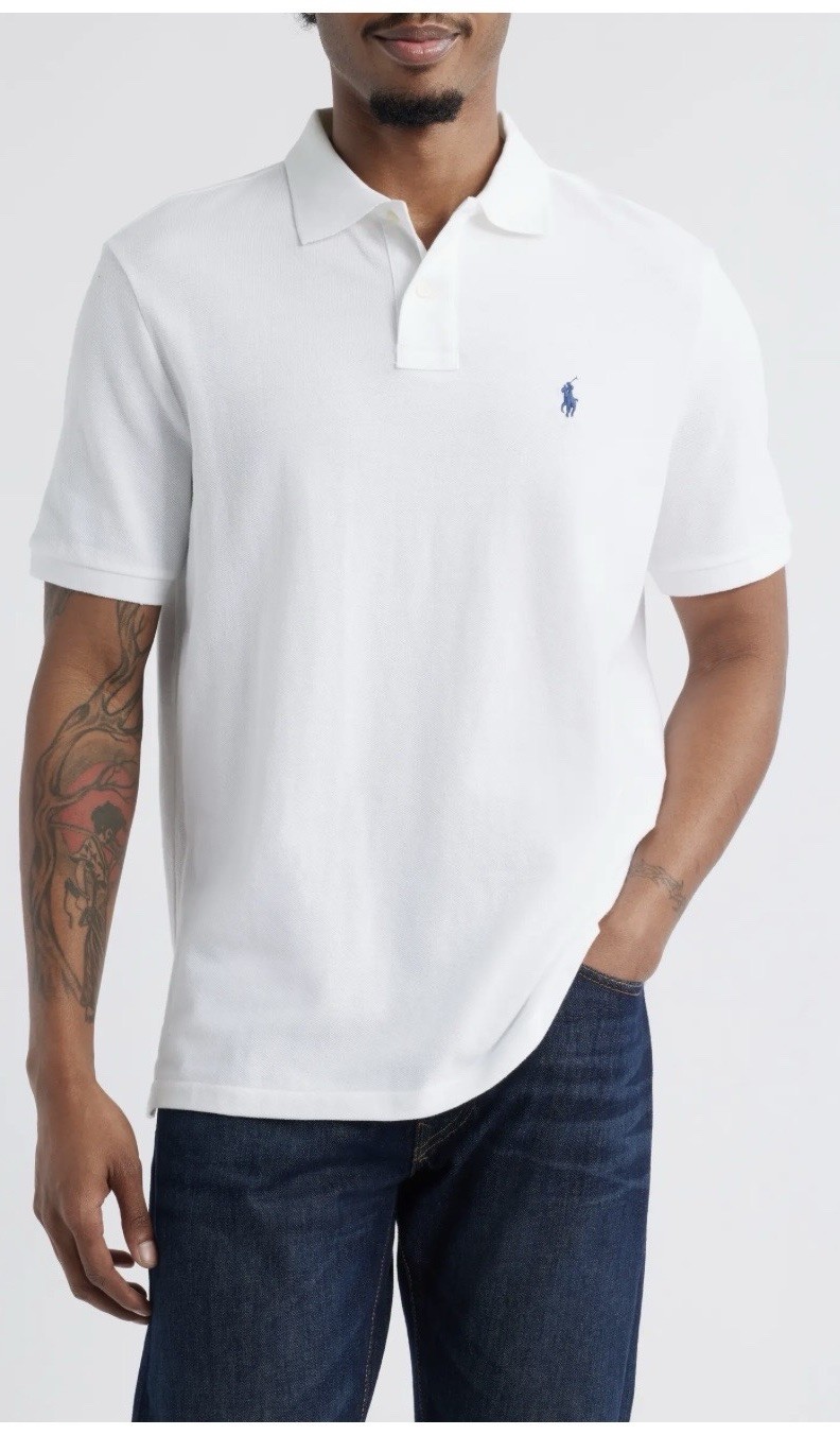 Polo Ralph Lauren Custom Fit Iconic Pique Polo NWT Size XL Navy Pony