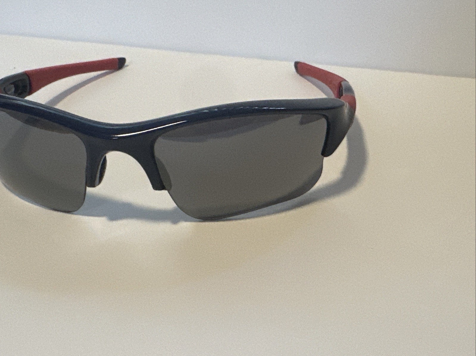 Rare Oakley Flak Jacket XLJ Special Edition MLB Sport Sunglasses Blue Red-24-068