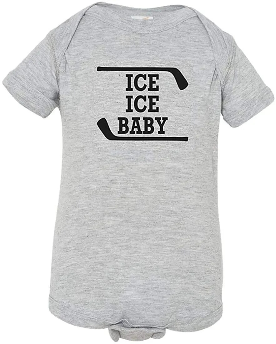 Funny Hockey Baby Ice Ice Dump Change Daddy Slipped One Cute Bodysuit