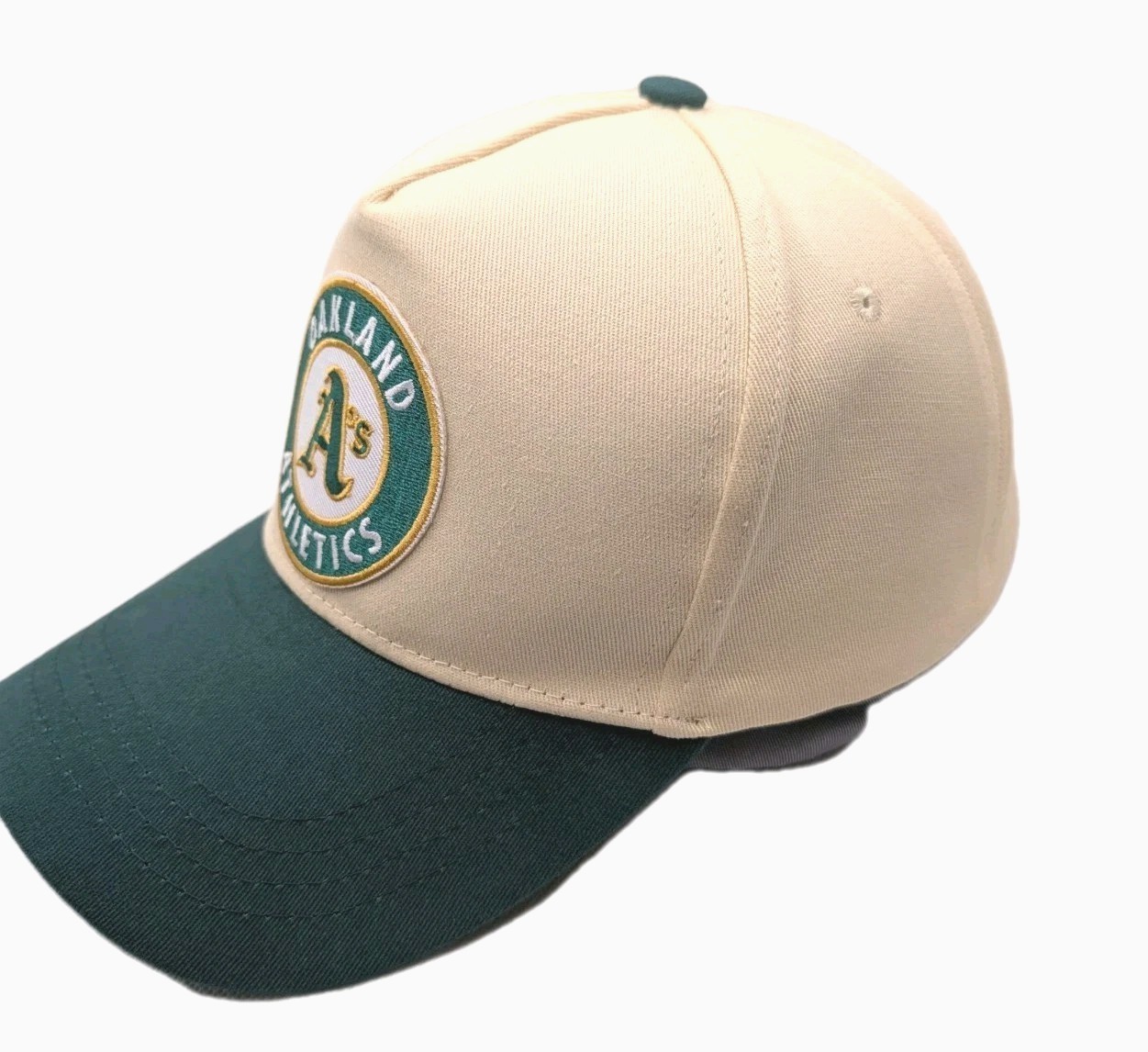 MLB Oakland Athletic Embroidered Baseball Cap-Hat. Adjustable Back Closure