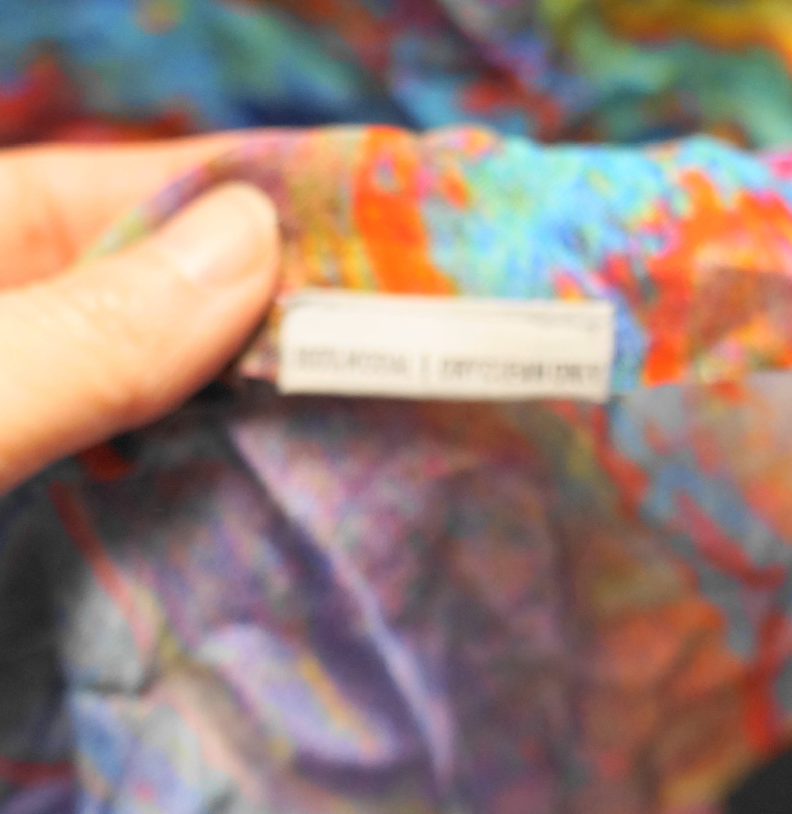 Vida Tie Dye Rainbow Modal Scarf Wrap 28 x 76 Made in India