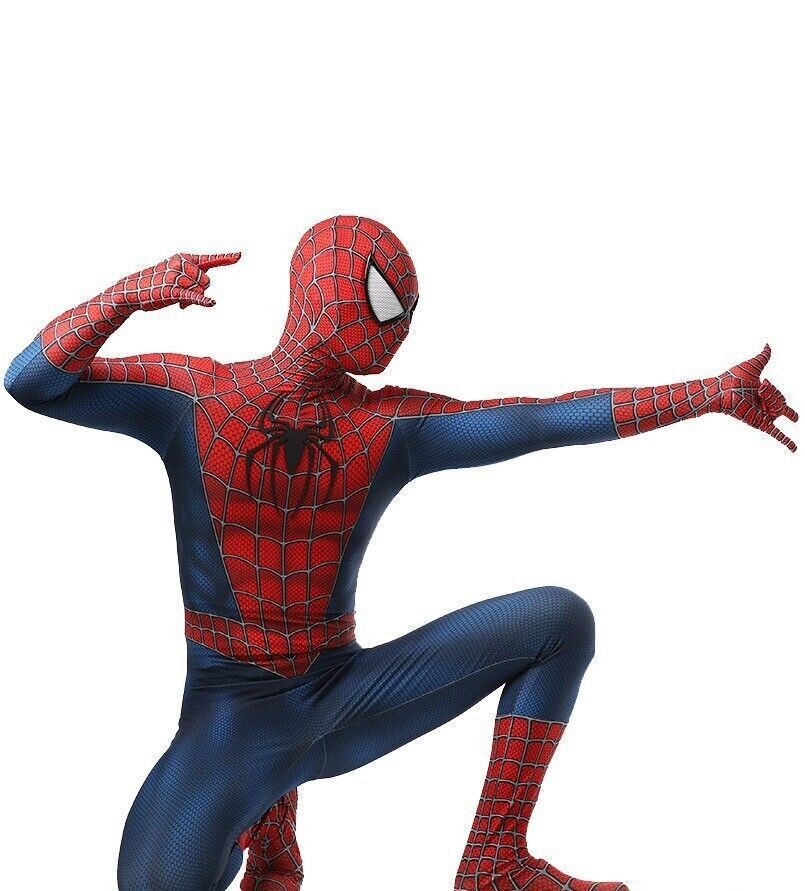 Classic Raimi Spiderman Cosplay Costumes Spider-man 3D Zentai Suit Halloween US