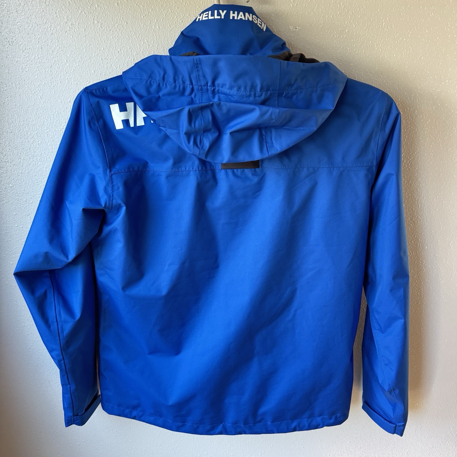 Helly Hansen Jacket Mens Medium Blue Crew Midlayer Soft Shell Fleece Sailing