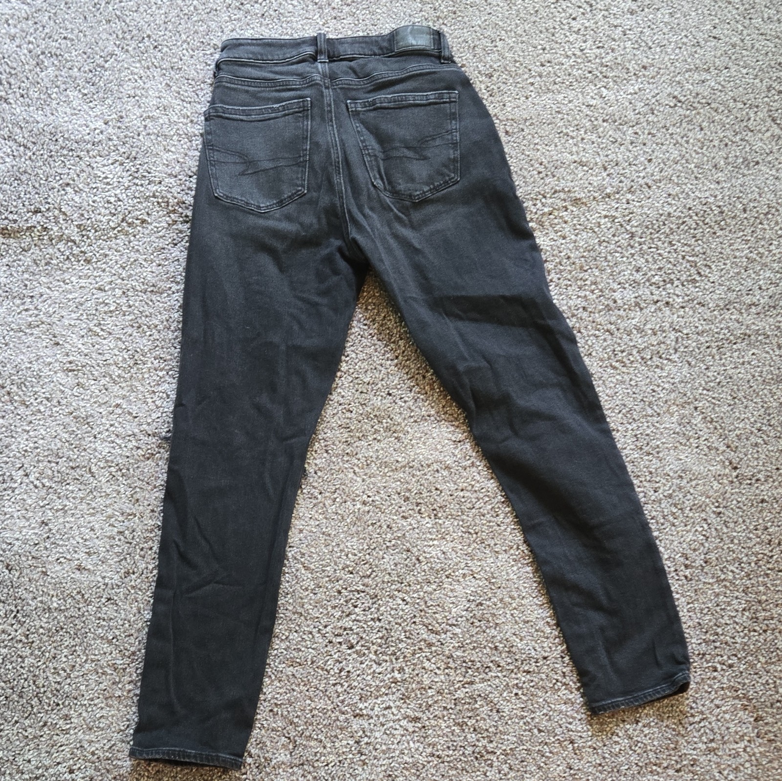 American Eagle Outfitters Strigid Black Skinny Jeans 00 High Rise Stretch