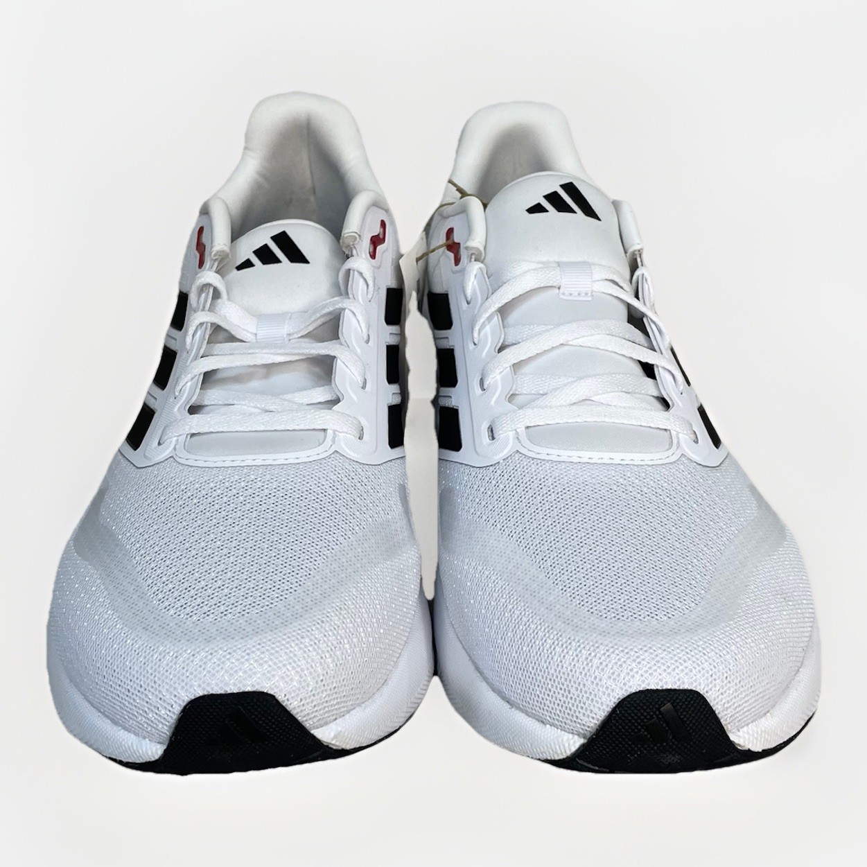 Adidas Runfalcon 5 Men’s Sz 8 White Black Red Scarlet Jog Walk Shoes IE8818 New