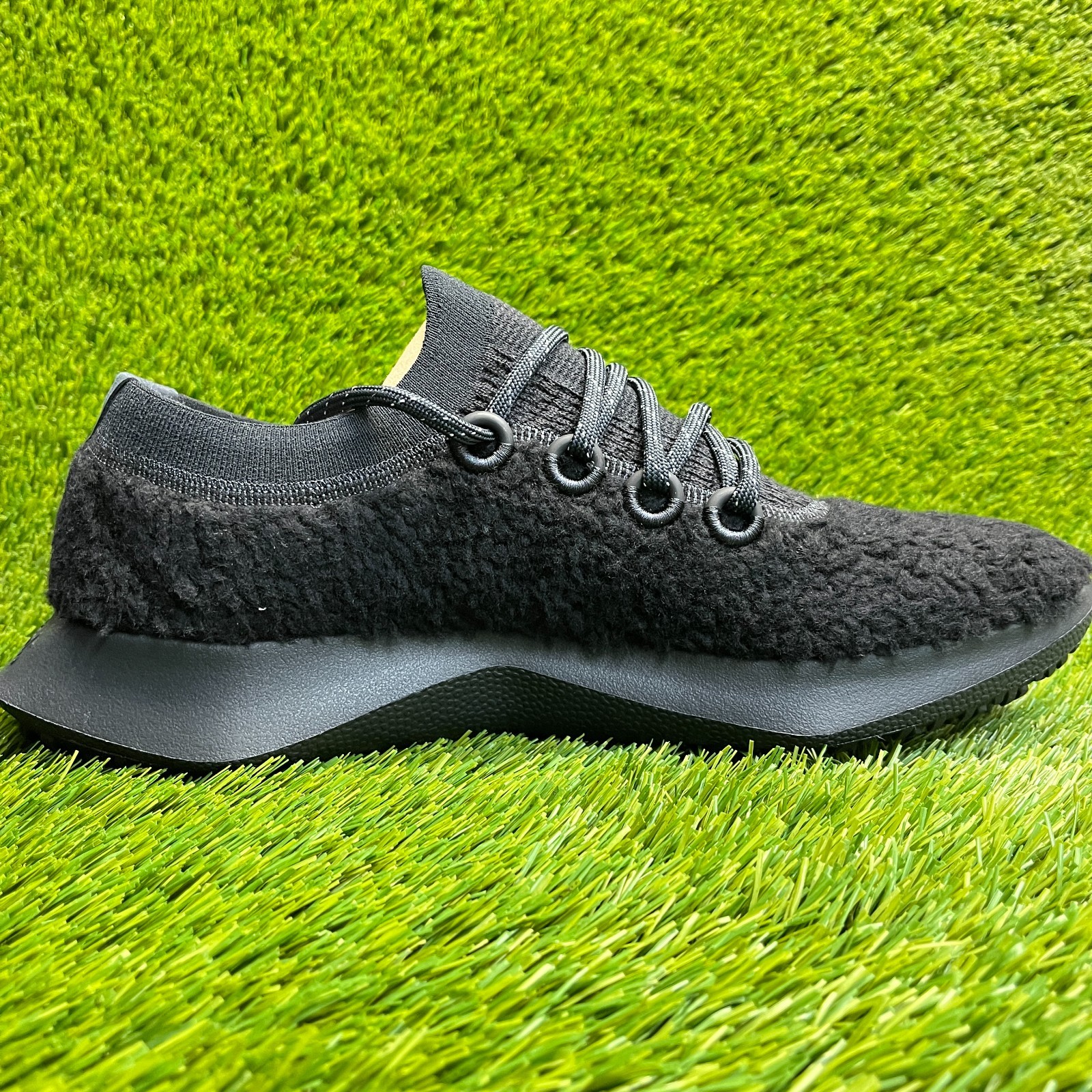 Allbirds Wool Dasher 2 Fluff Mens Size 13 Black Athletic Running Shoes Sneakers