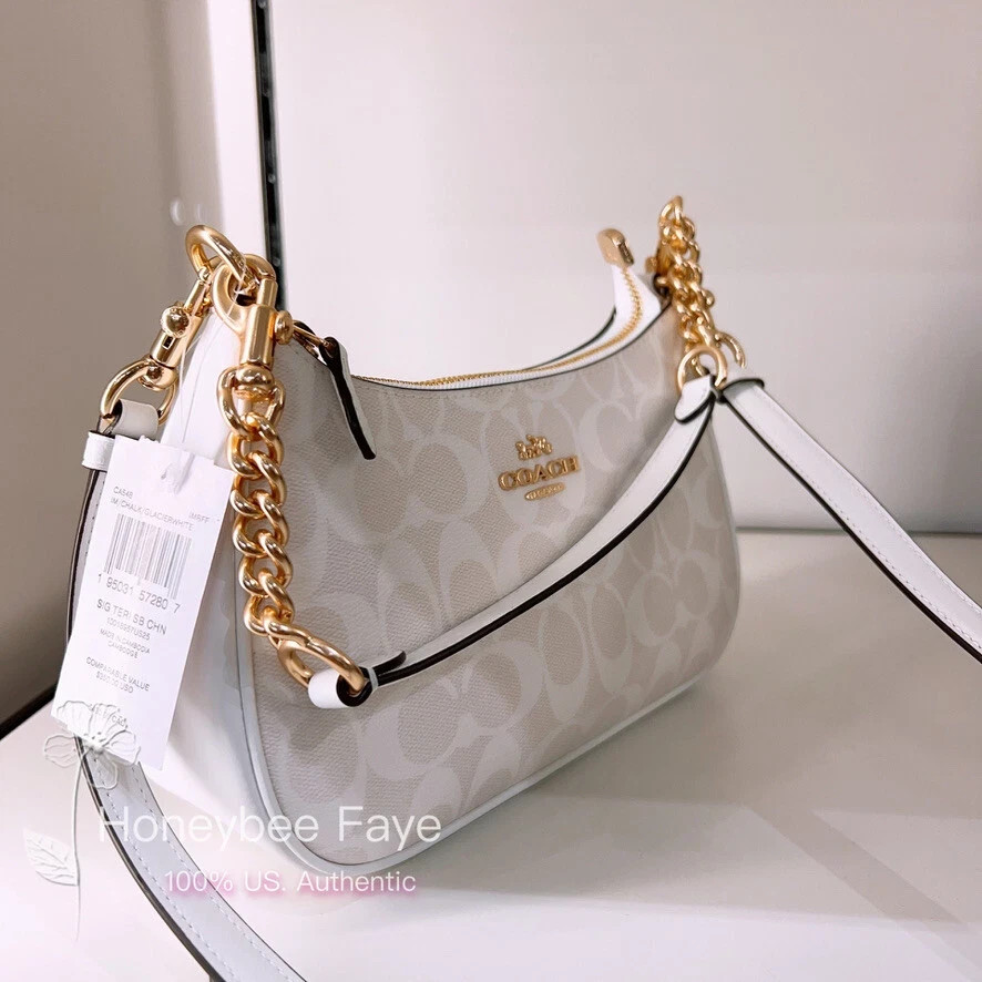 NWT Coach Teri Shoulder Bag In Signature Canvas