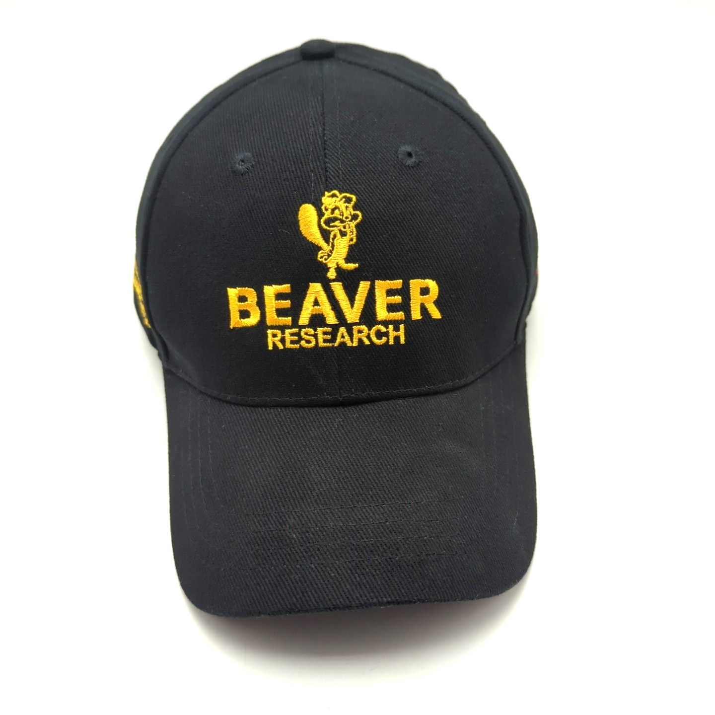 Beaver Research hat black adjustable cotton cap Chemical Maintenance Systems