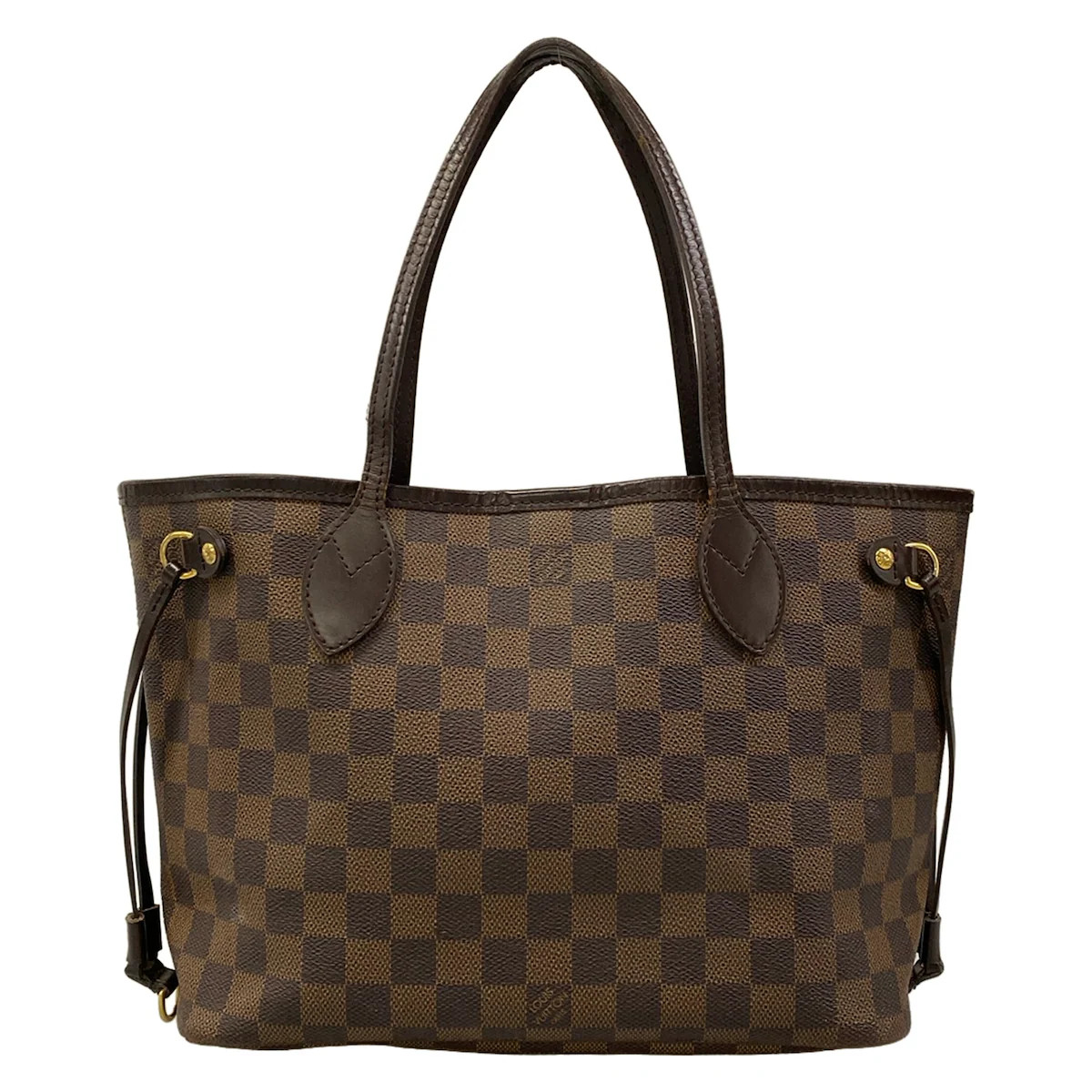 LOUIS VUITTON Neverfull PM N51109 Ebene Damier SD1029 Tote Bag Damier Canvas