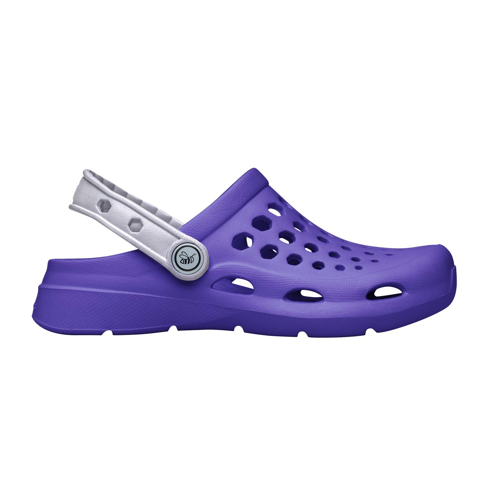 Joybees Kids Active Clog – Comfortable and Easy to 8-9 Toddler, Violet/Silver