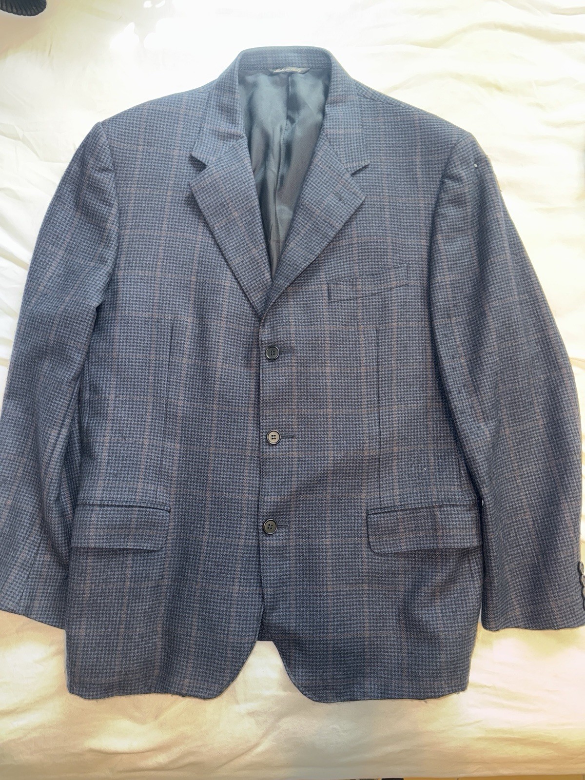 Men’s Canali Cashmere Wool Blend Blazer, 46R Made In Italy