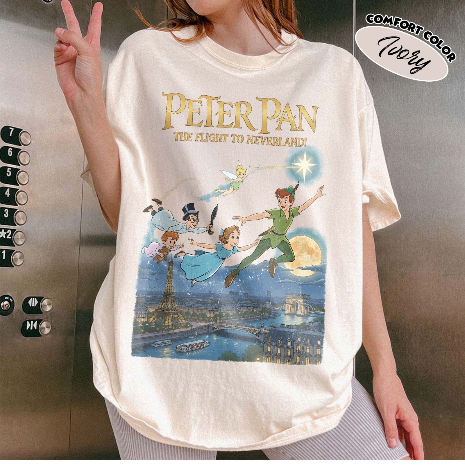 Vintage Peter Pan Disney Shirt Vintage Disney Ride Tee, Peter Pan Shirt