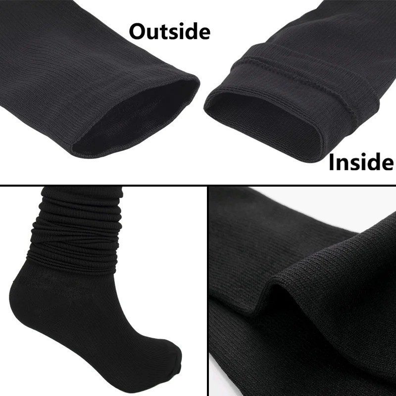 6 Pair Diabetic Men Over The Calf Knee High Compression Cotton Crew Socks MULTI