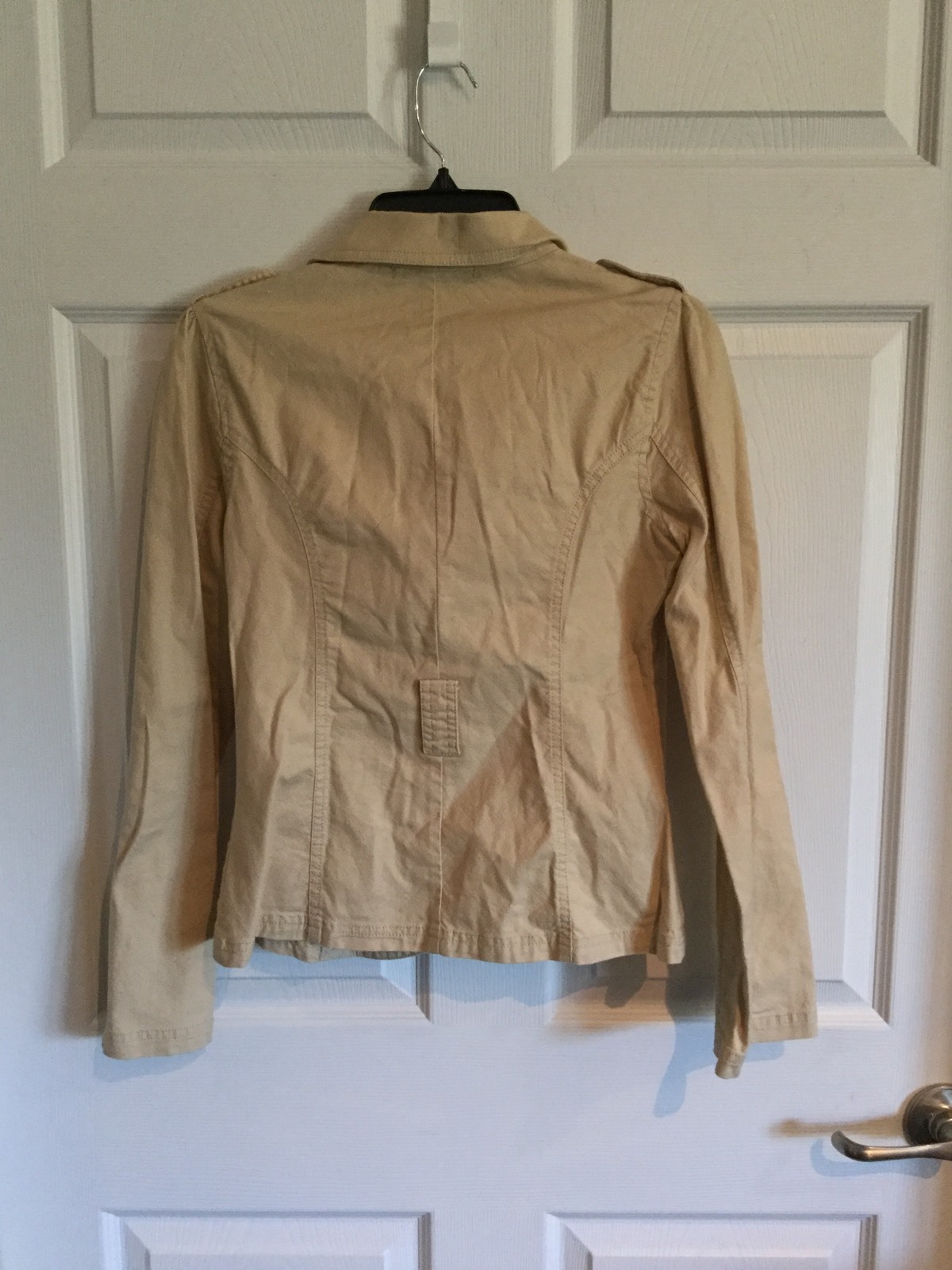 Rampage Clothing Co. Woman’s Medium Tan Blazer 97% Cotton 2 Button Down –