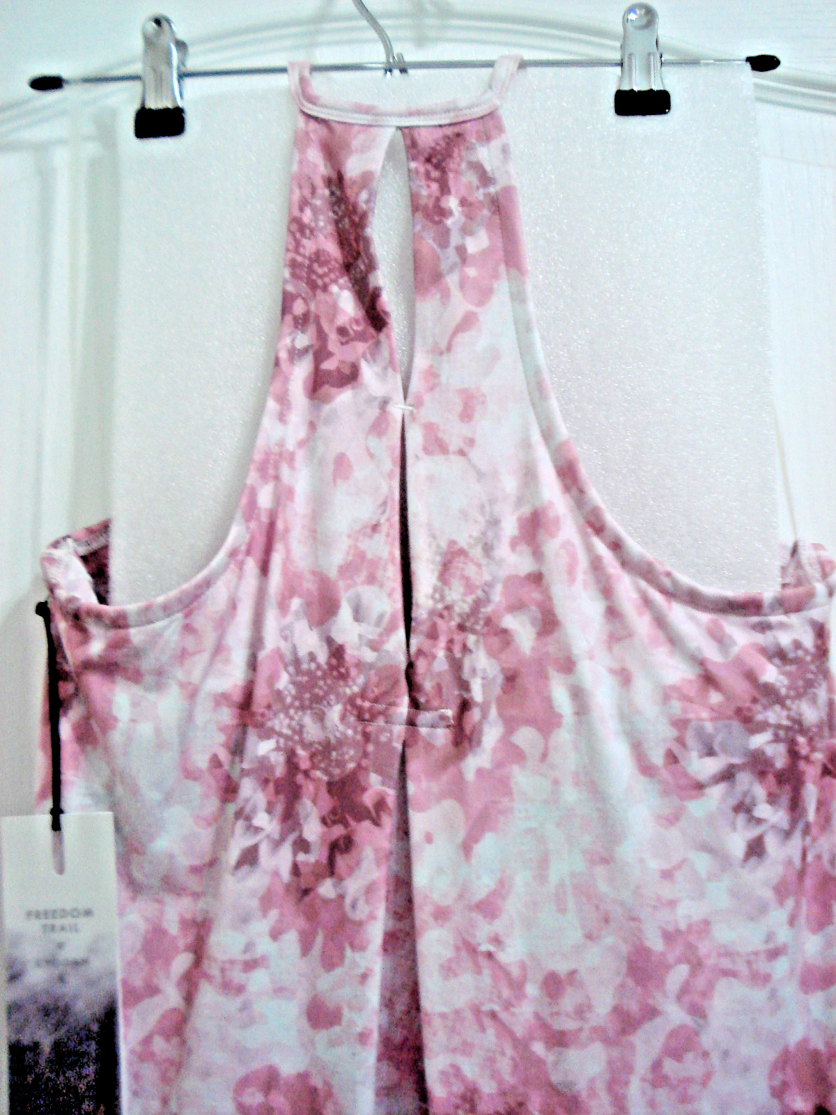Kyodan Freedom Trail Stretch Rose Tie-Dye Athletic Dress Built-In Bra NWT Sz. M