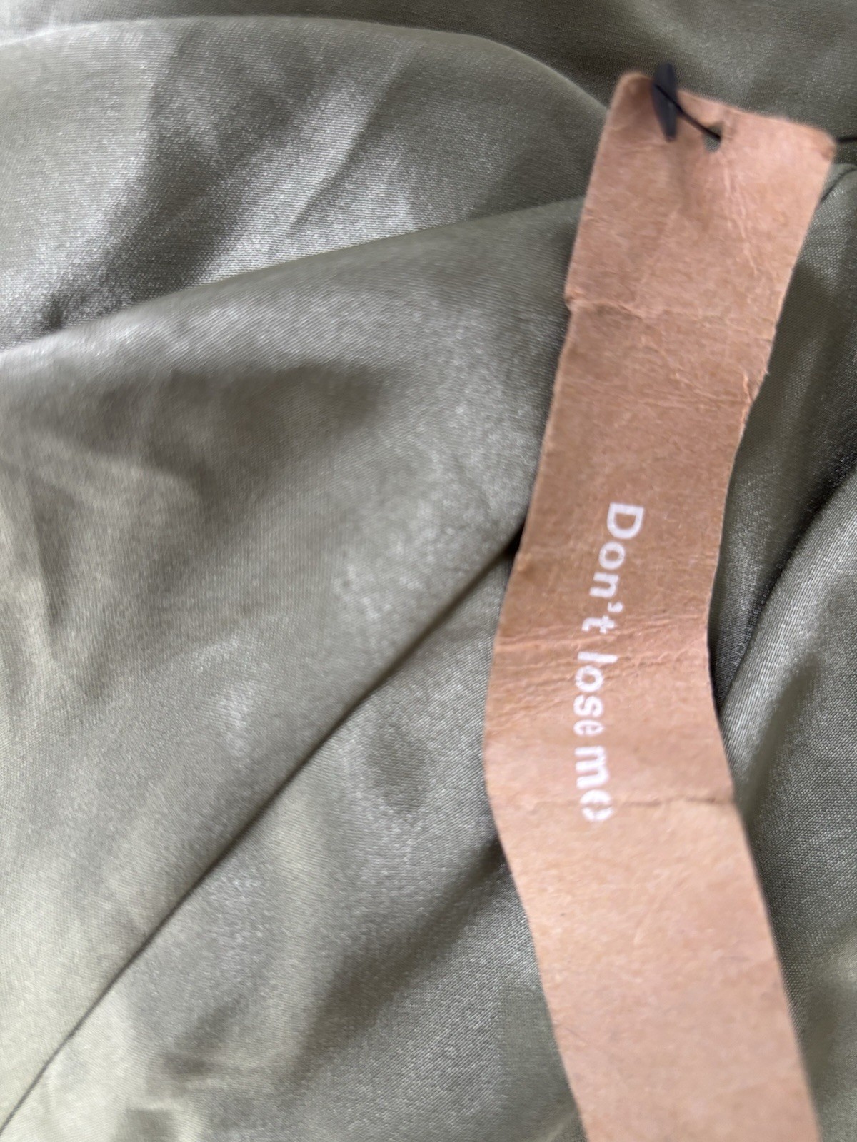 Reformation Madrigal Artichoke Green Satin Maxi Slip Dress Tie Strap Size M New