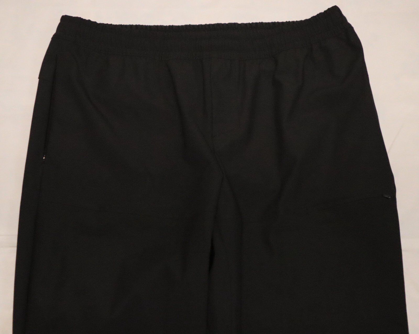 All In Motion mens pull on + drawstring black pants size L (30W x 29L)