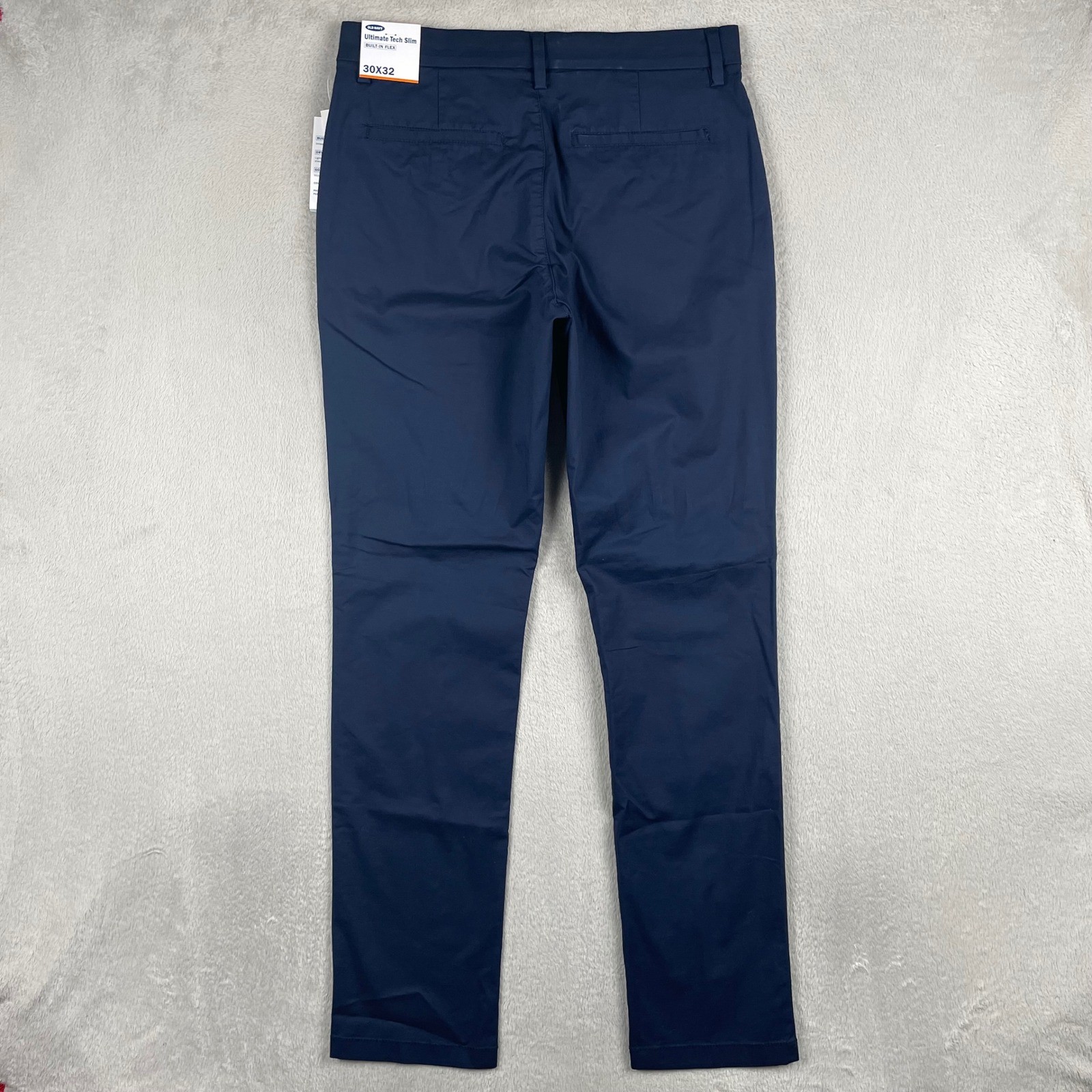 New Old Navy Ultimate Tech Slim Pants Mens 30×31 Navy Blue Chino Stretch Golf