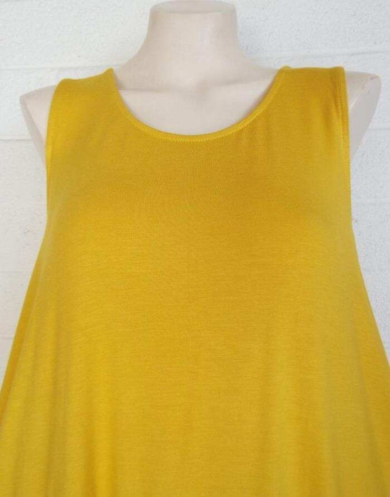 New SACRED THREADS OS sunshine yellow stretch jersey swing tunic top minidress