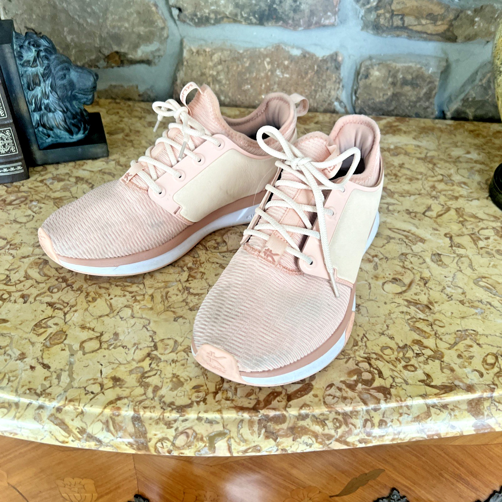 Kuru Atom Womens Size 9 Pink White Athletic Running Walking Shoes Sneakers