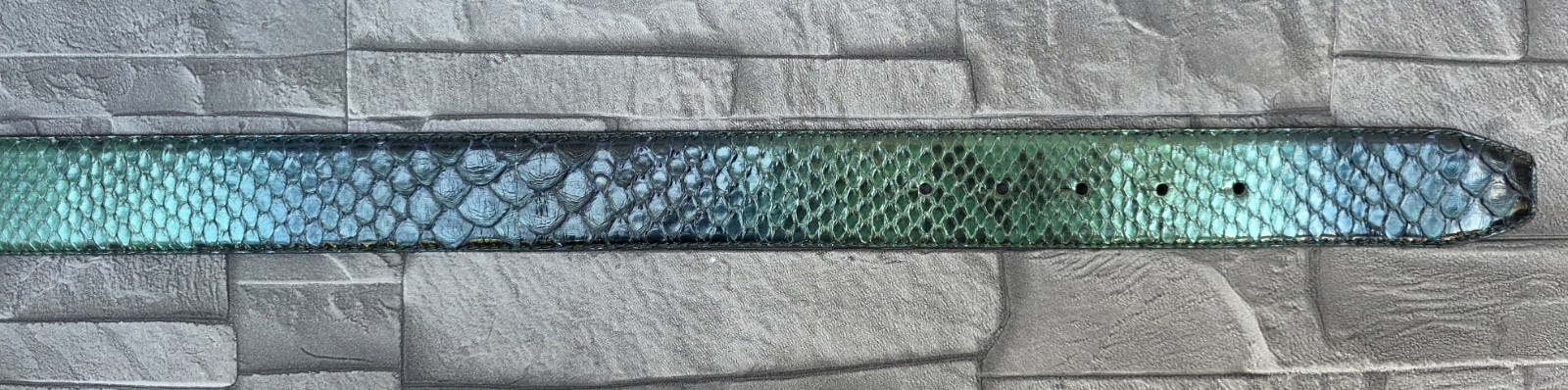 PHILIPP PLEIN PYTHON LEATHER BELT HEXAGON / 95 / NEW /